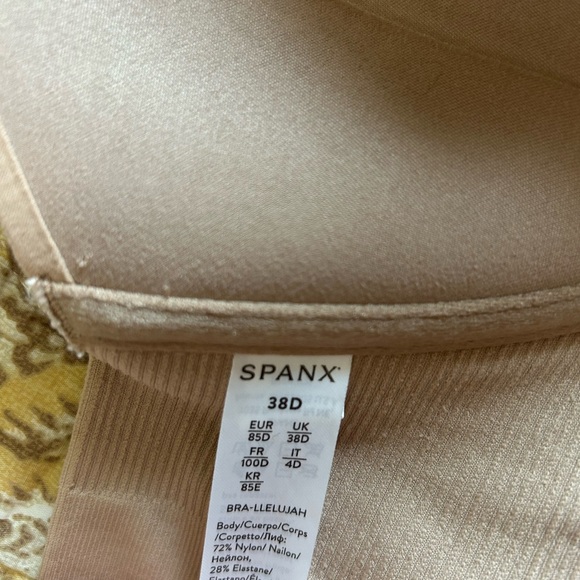 SPANX Nude Women's Bra-llelujah Front Close Size 38D Bra - Picture 2 of 6